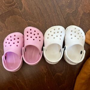 Crocs Infant C2/C3 light pink and white